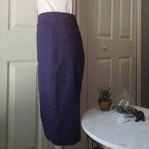 Navy Banana Republic Pencil Skirt size 6 dotted